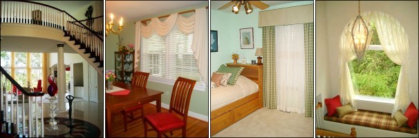 JEM Personalized Interiors offers more than one hundred photos of our customized professional window treatments and interiors.  Click here to view our interactive photo gallery.